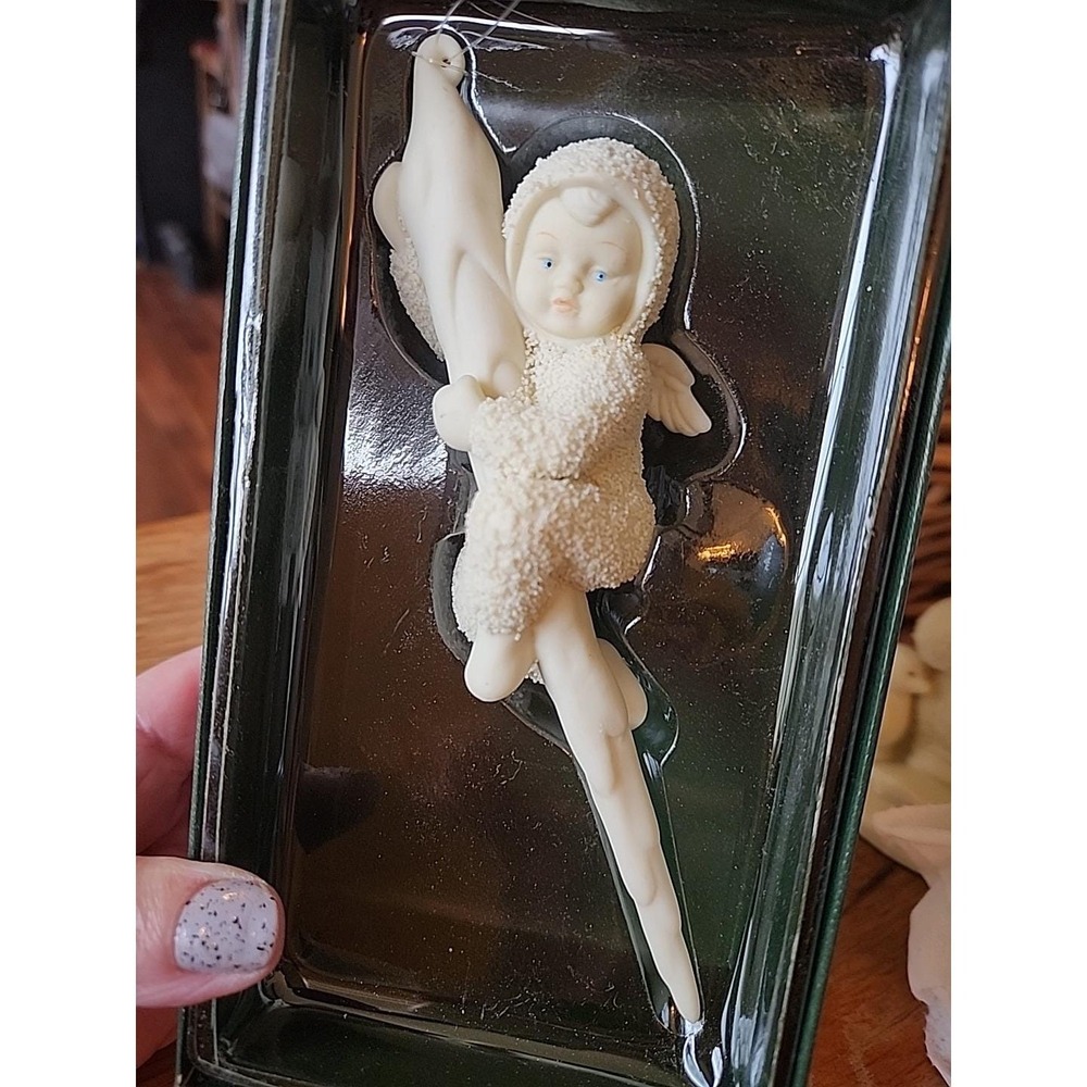 Dept 56 Snowbabies Angel Icicle 'Wee, This‎ Is Fun' Christmas Ornament 6847